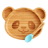 Bubbaboo Bamboo Panda Plate and Spoon Set