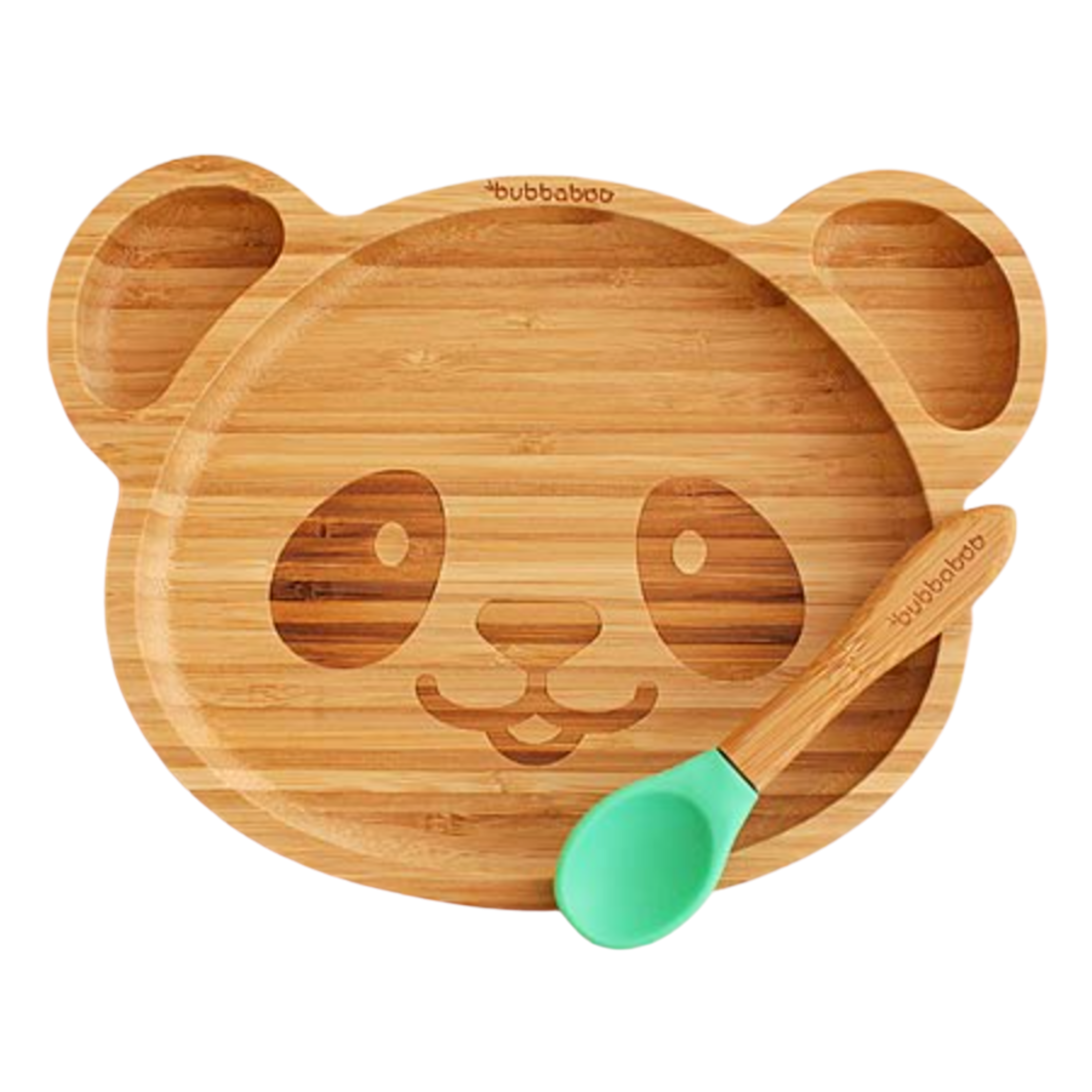 Bubbaboo Bamboo Panda Plate and Spoon Set