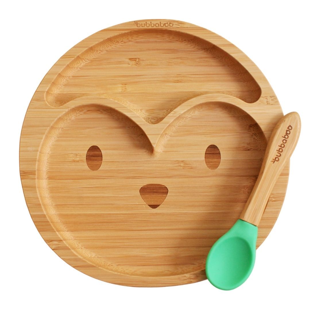 Bubbaboo Pippa Penguin Plate and Spoon Set