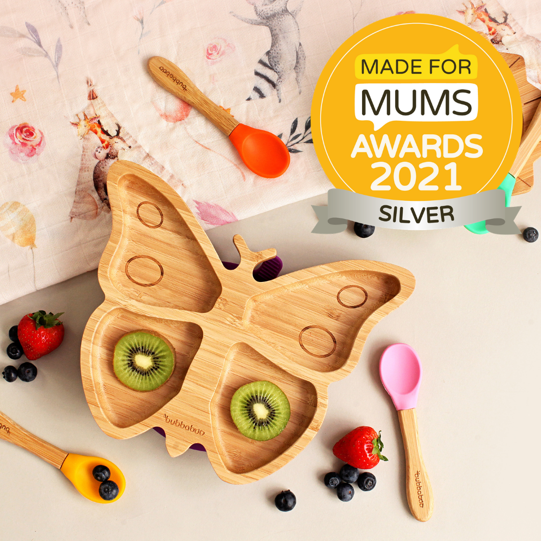 Bubbaboo Bamboo Butterfly Suction Plate