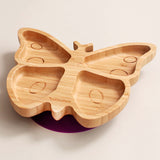 Bubbaboo Bamboo Butterfly Suction Plate