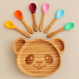 Bubbaboo Bamboo Panda Plate and Spoon Set