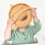 Bubbaboo Bamboo Shark Plate and Spoon Set