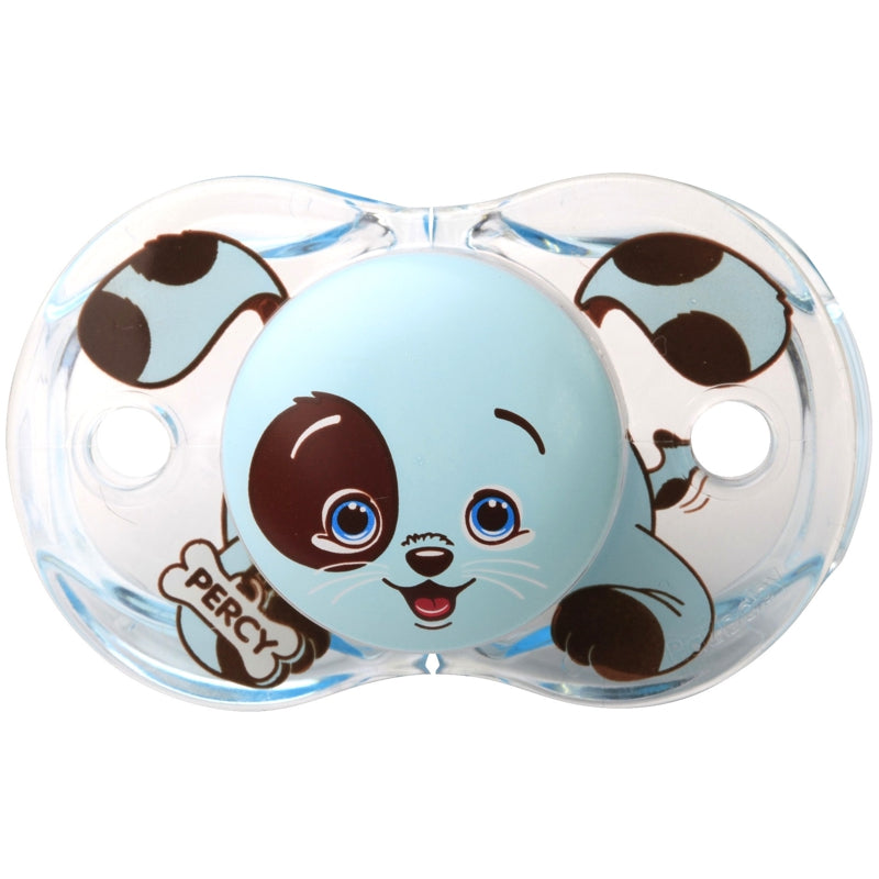 RaZBaby Keep-It-Klean Pacifier – Percy Blue Puppy