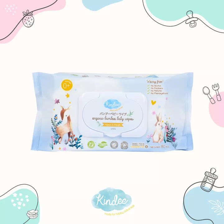 Kindee Organic Baby Wipes - 80's