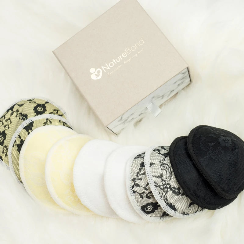 Naturebond Lace Style Bamboo Cotton Nursing Pads