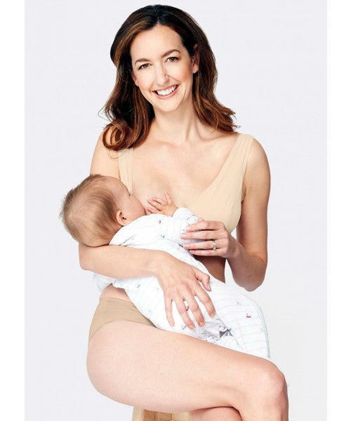 Mamaway Antibacterial Crossover Sleeping & Nursing Bra with Cups