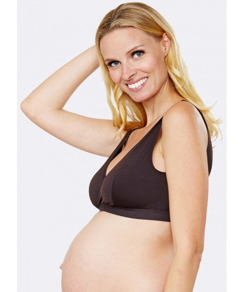 Mamaway Antibacterial Crossover Sleeping & Nursing Bra with Cups