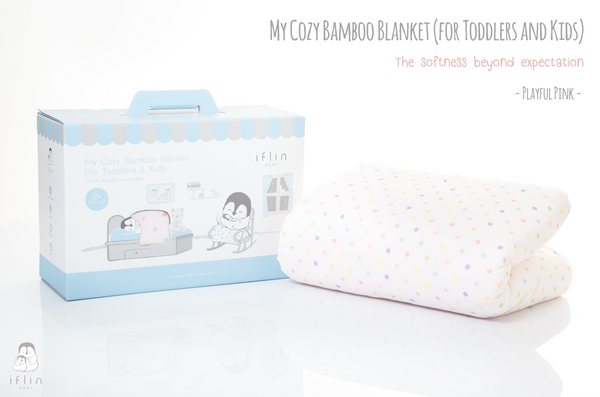 Iflin My Cozy Bamboo Blanket for Toddler