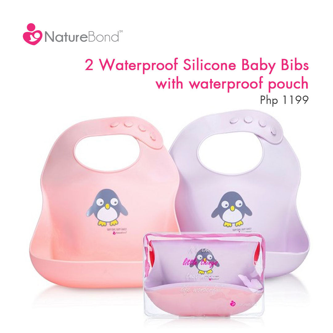 Naturebond Waterproof Silicone Baby Bibs