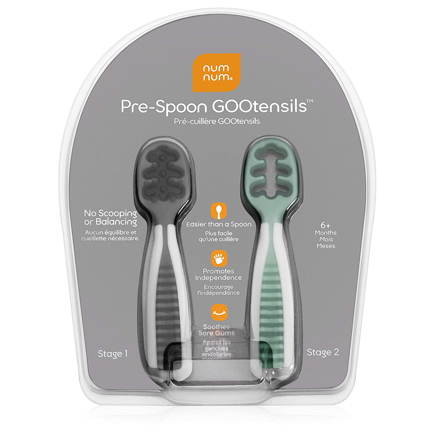 NumNum GOOtensil Self-feeding Pre-spoons (Set of 2)
