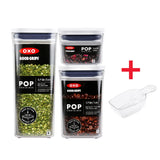 OXO Good Grips POP Container, Three-Piece Rectangle Set With Scoop