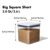 OXO Good Grips POP Container, Big Square Short 2.8 Qt.