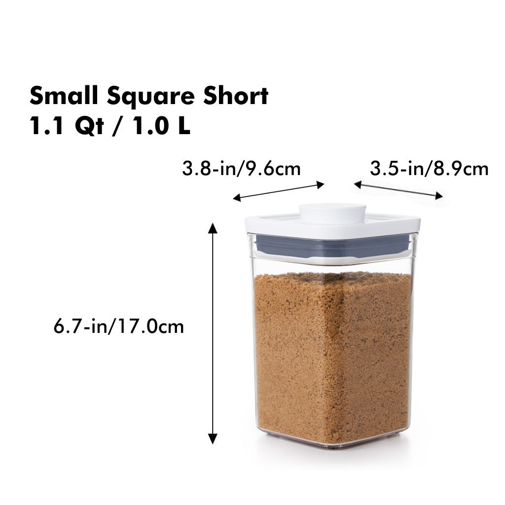 OXO Good Grips POP Container, Small Square Short 1.1 Qt.