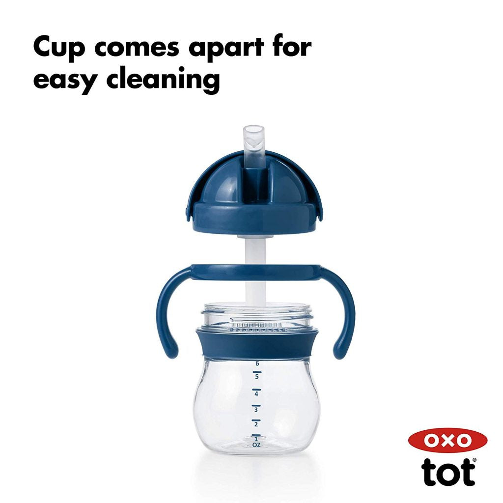 OXO Tot Grow/Transition Straw Cup w/ Removable Handle – 6 Oz