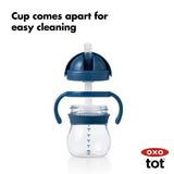 OXO Tot Grow/Transition Straw Cup w/ Removable Handle – 6 Oz