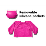 OXO Tot Sleeved Roll-Up Bib With Pocket Case