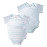 St. Patrick Overlap Romper Short Sleeves - Blue