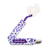 Booginhead Universal Pacifier Clip PaciGrip - Purple Daisy