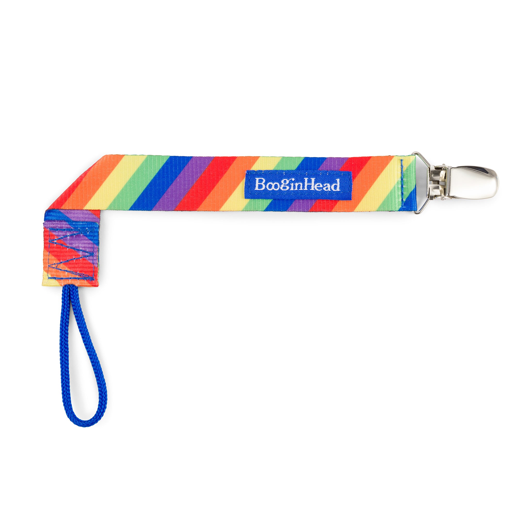 Booginhead PaciGrip 2 Pack - Rainbow and Dots