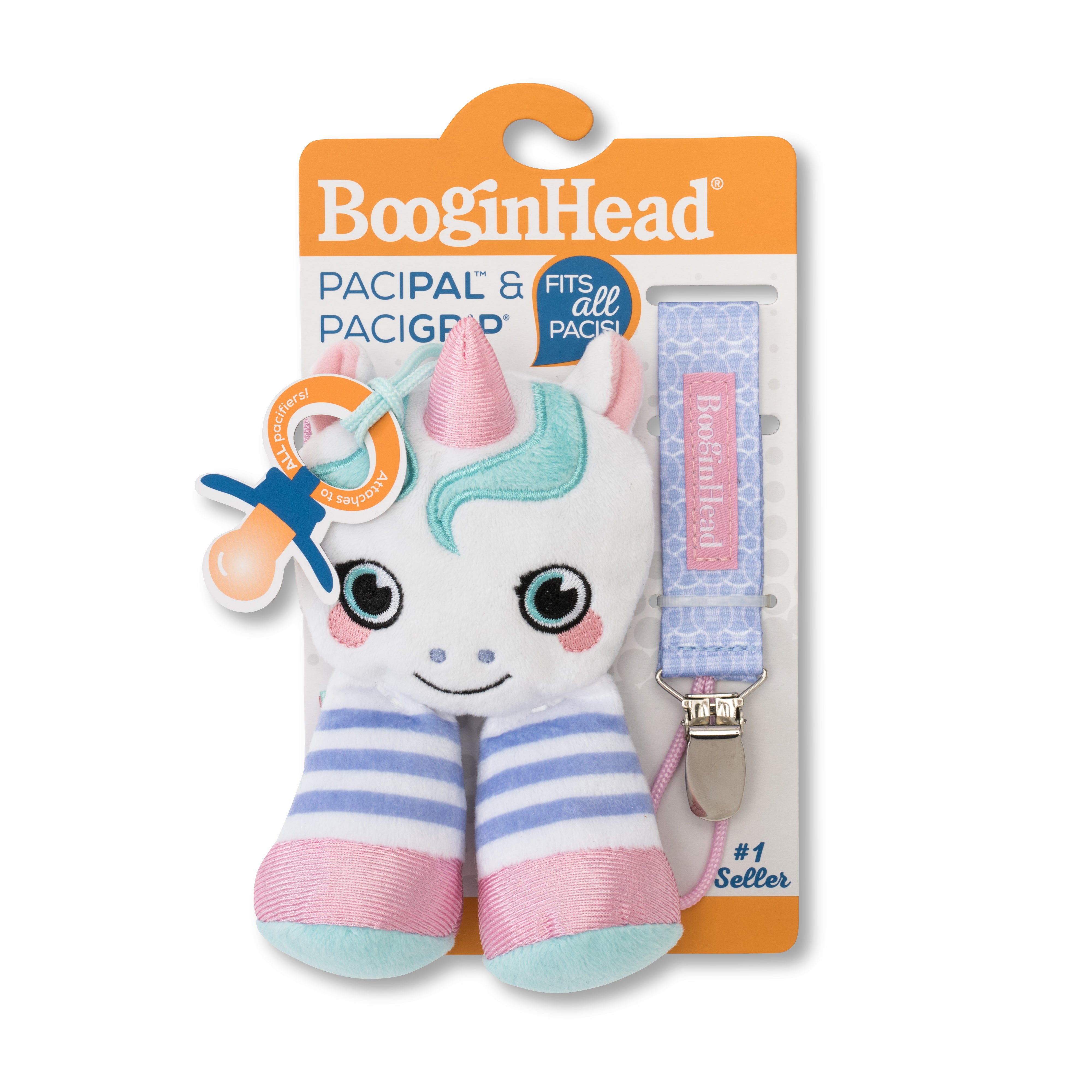 Booginhead PaciPal Combo 2pc Set - Unicorn