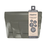 Zippies Steel Grey Reusable Standup Bags