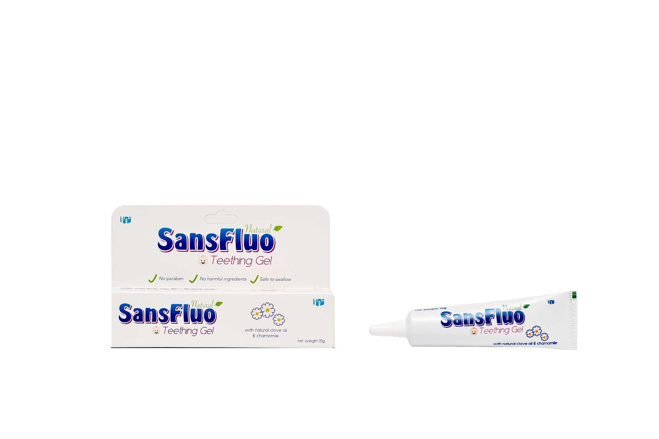 SansFluo Natural Teething Gel