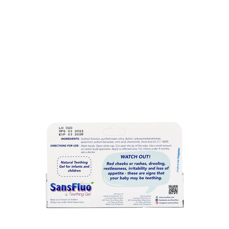 SansFluo Natural Teething Gel