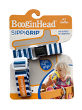 Booginhead SippiGrip for Cup, Bottle, & Toy Teether - Nautical Blue