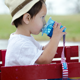 Booginhead SippiGrip for Cup, Bottle, & Toy Teether - Nautical Blue