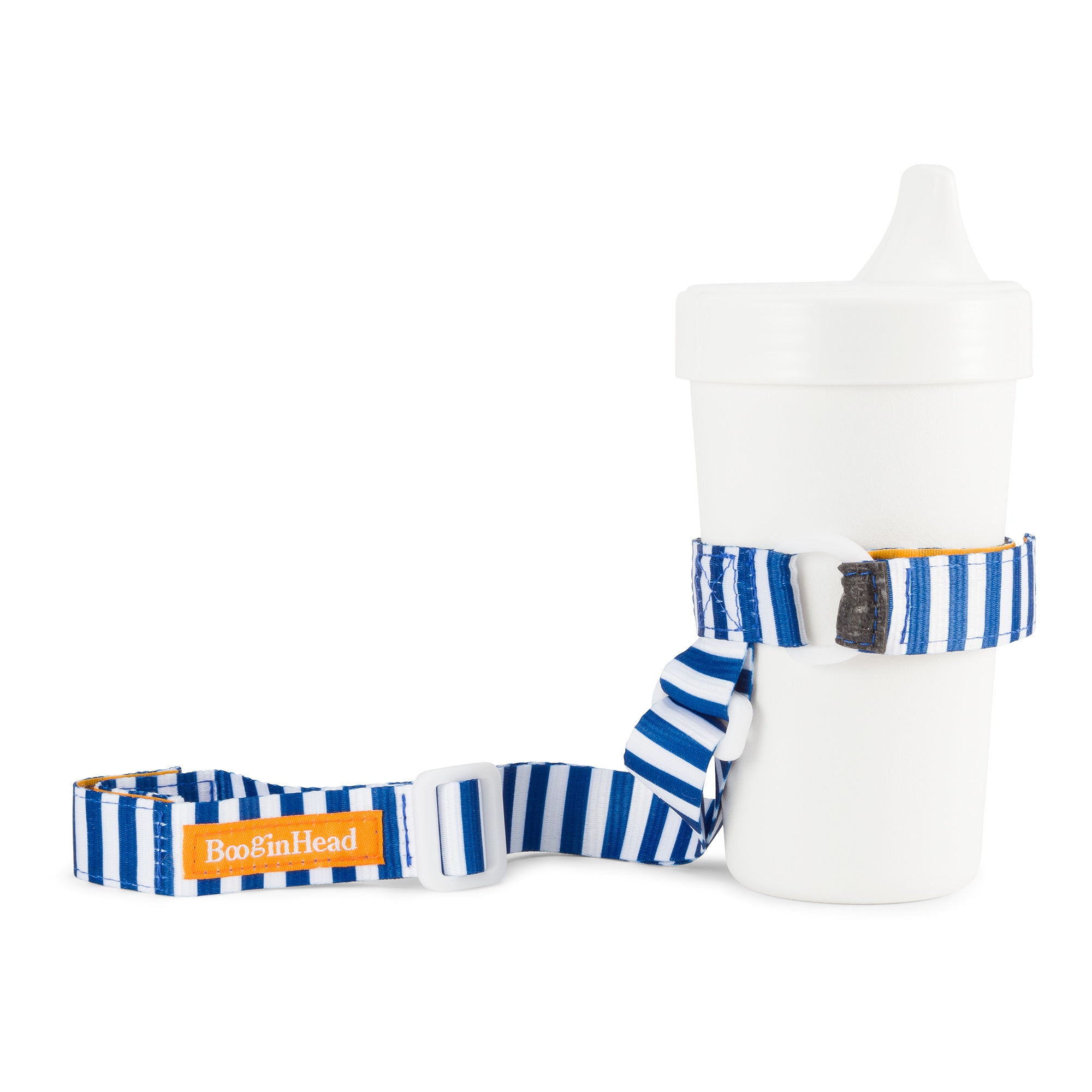 Booginhead SippiGrip for Cup, Bottle, & Toy Teether - Nautical Blue