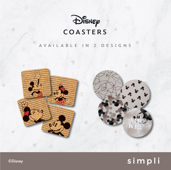 Disney Name Cork Coaster Set Mickey Mouse Ears Disney 