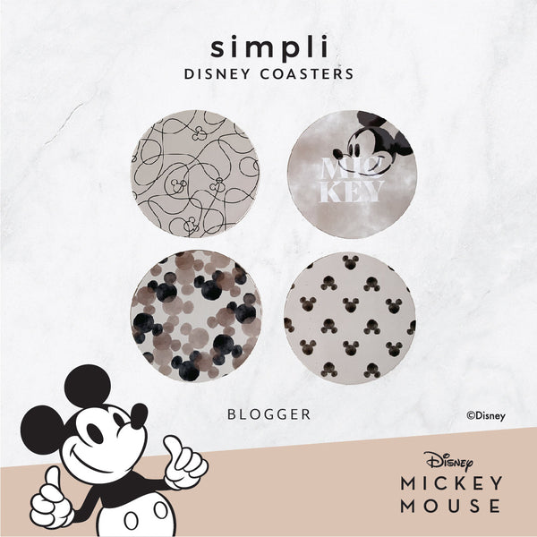 Disney Name Cork Coaster Set Mickey Mouse Ears Disney 