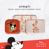 Simpli Disney Mickey Multipurpose Melamine Trays (Set of 3)