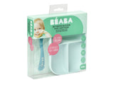 Beaba Silicone Divided Plate + 2nd Age Spoon