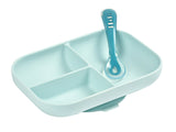 Beaba Silicone Divided Plate + 2nd Age Spoon