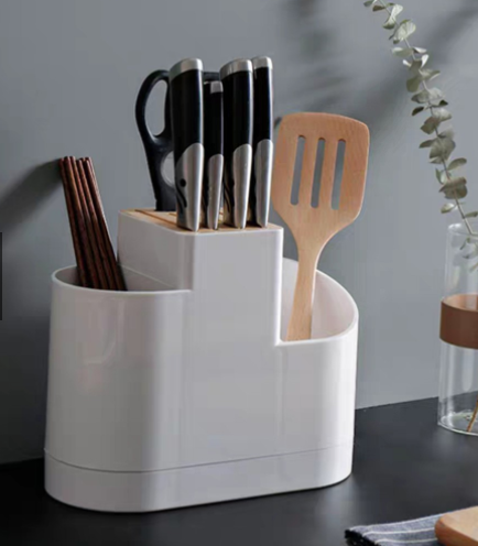 UrbanFinds Kitchen Knife & Chopsticks Holder with Drain (TL-6409)