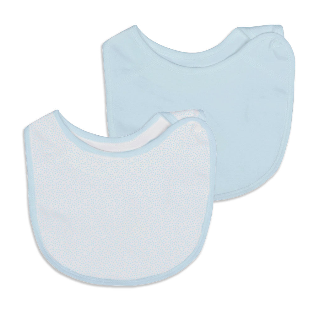 St. Patrick Side Snap Bib - Blue
