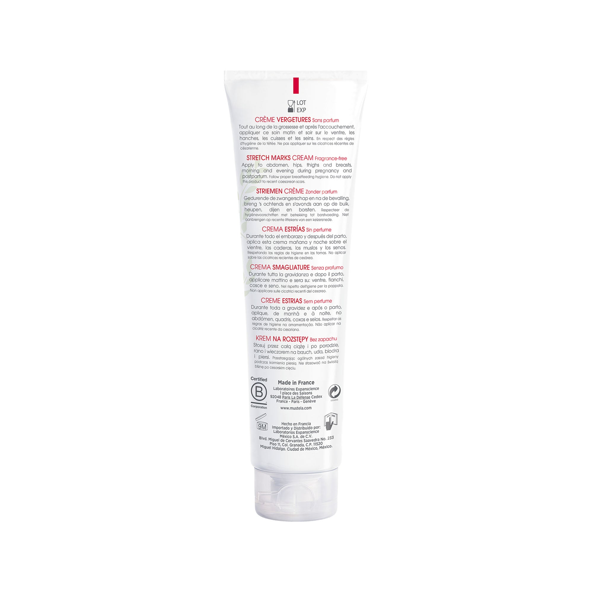 Mustela Fragrance-Free Stretch Marks Prevention Cream 150ml