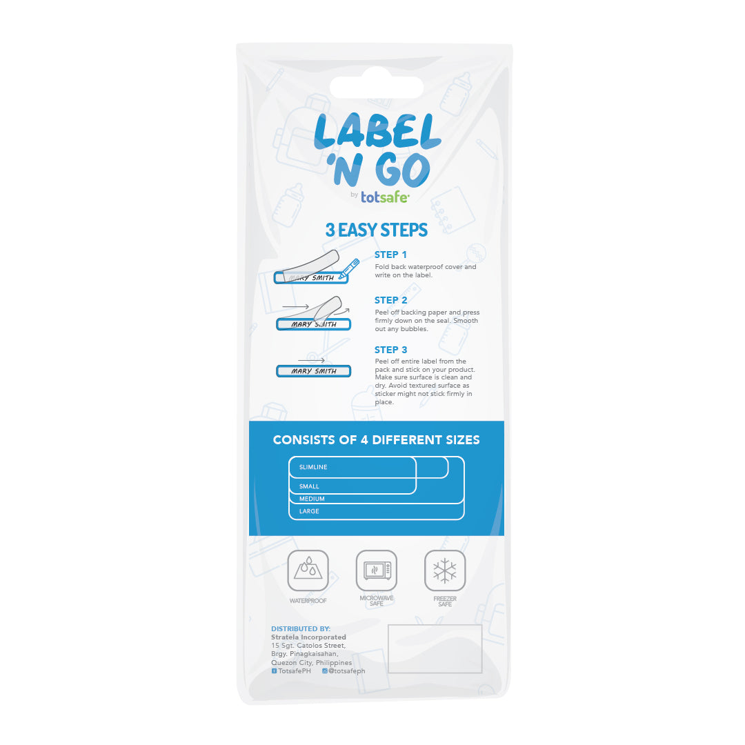 Totsafe Label N Go Write-On Self-Laminating Stickers