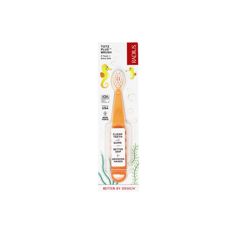 Radius Totz Plus Brush – Toothbrush for Toddlers, Kids 3 years+