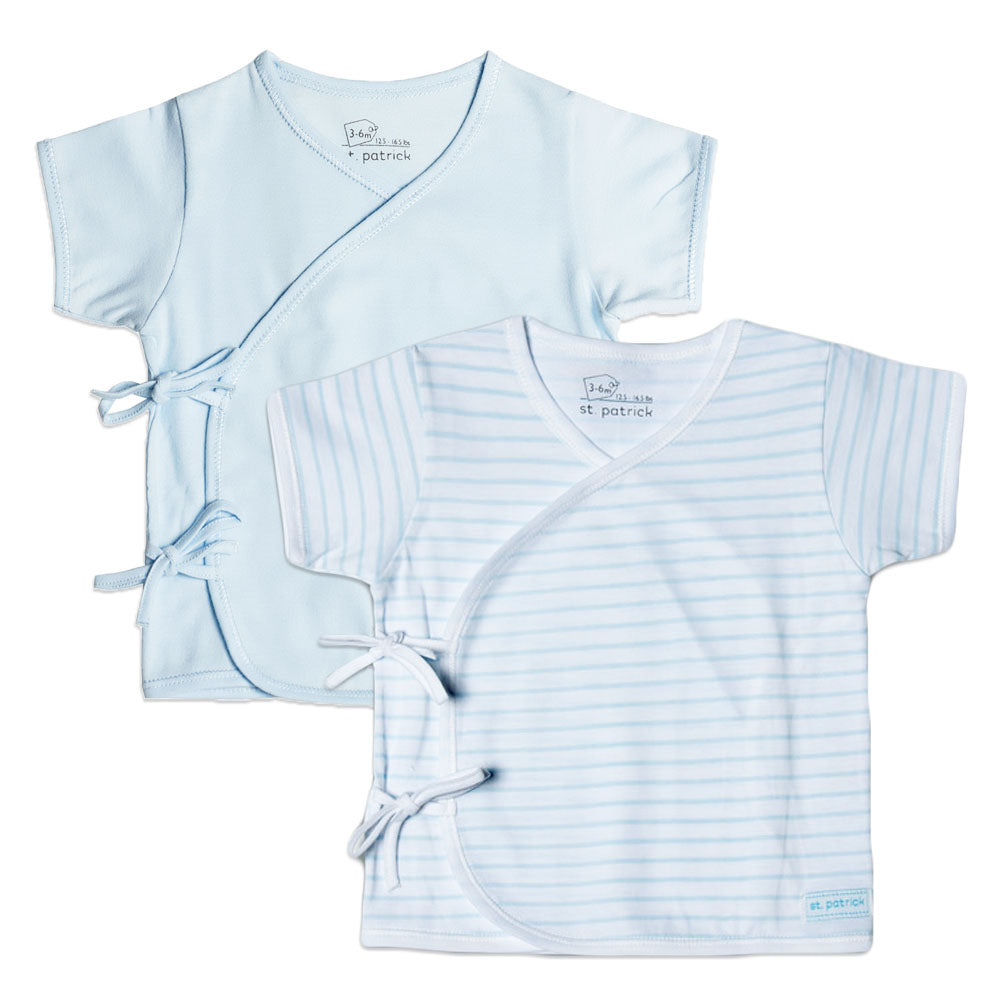 St. Patrick Tie-Side Short Sleeves - Blue