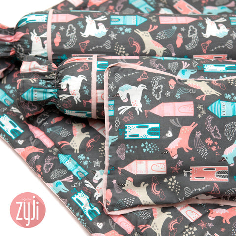 Zyji 4 PC Bedding Set for Wooden Cribs (28" x 52")