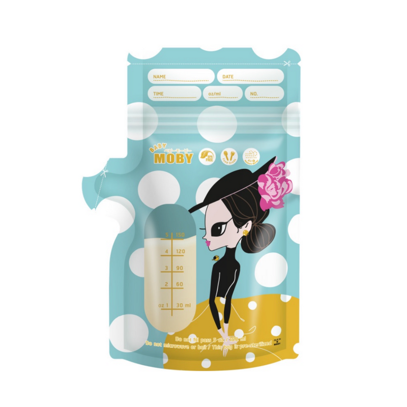 Baby Moby Breastmilk Storage Bags PARN Collection (5oz)