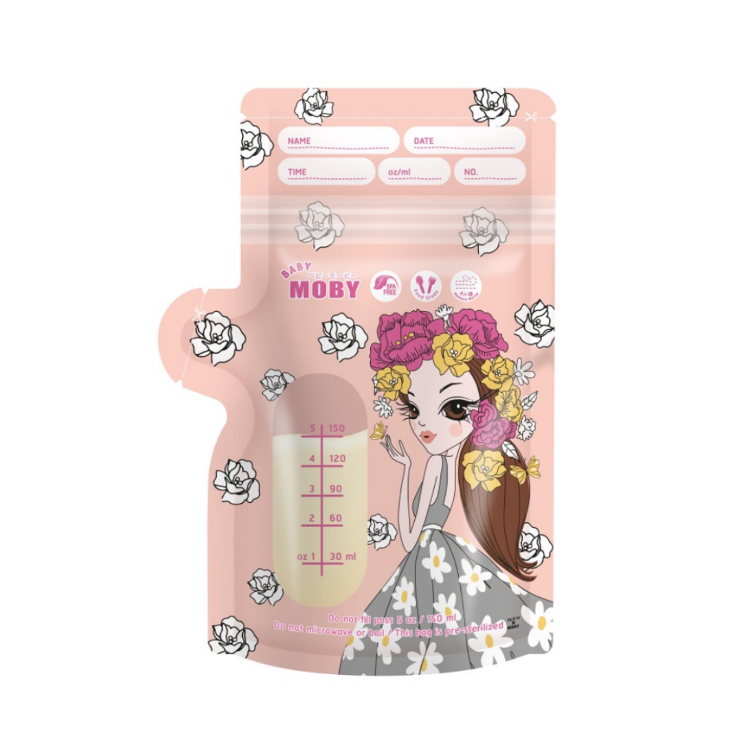 Baby Moby Breastmilk Storage Bags PARN Collection (5oz)