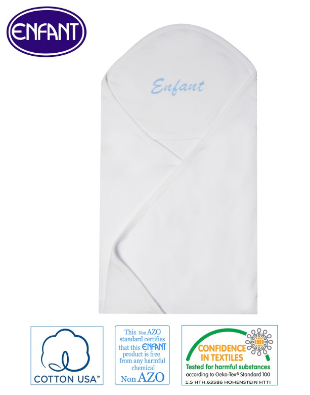 Enfant Baby Receiving Blanket with Hood