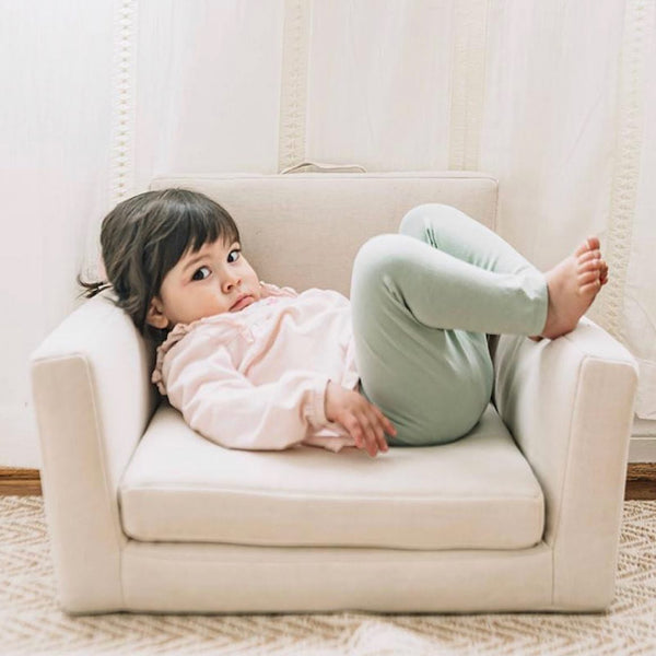 Baby sitting cheap couch