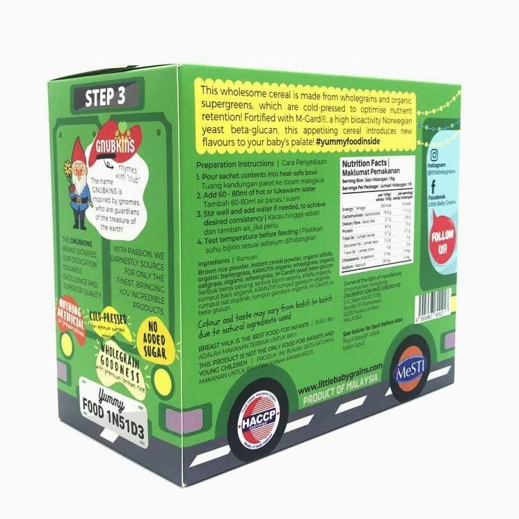 Little Baby Grains Premium Brown Rice Cereal + Organic Supergreens