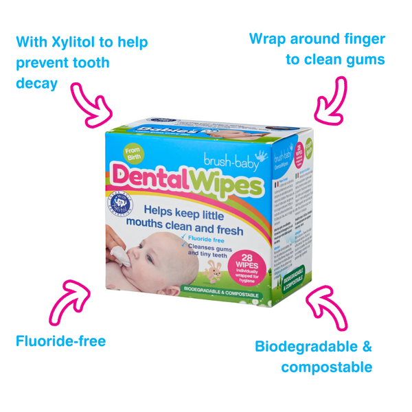 Brush-Baby Dental Wipes 28s Mighty Baby PH