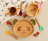Bubbaboo Bamboo Panda Plate and Spoon Set